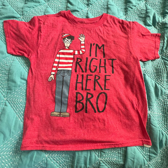 WHERE'S WALDO BOY'S T-SHIRT SIZE M (8) - Picture 1 of 2